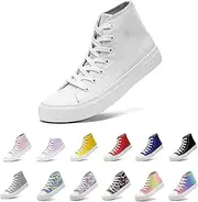 [sharllen] Toddler/Little Sneakers for Girls Boys Kids Fashion High Tops Canvas Shoes Classic Casual Tennis Shoes Colorful Shoes