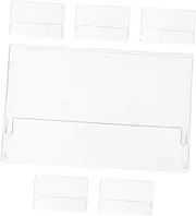 Angoily 6pcs Cassette Tape Storage Box Transparent Audio Cassette Case Plastic Retro Record Holder Organizing Solution