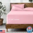 Bare Home Twin Extra Long Fitted Sheet - Extra Deep Pocket Fitted Sheet - Pre