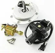 Motorcycle Fuel Gas Ignition Switch Lock with Key Kit for CB-1 CB400F 1989 1990 1991 CB1000F 35010-KAF-762 35010-MZ1-600