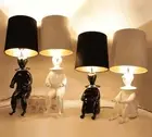 Modern Bedside Resin Crown Shading Light Black White Table Lamp Art Table Lamps