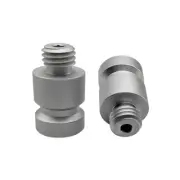 2PCS 30mm Silver Aluminum Matte Texture GNSS RTK Adapter With 5/8x11 Thread