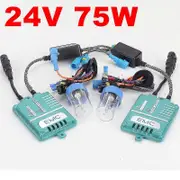 24V 75W Car Xenon light Truck Head hid kit Quick Start Bulb H1 H3 H7 6000k Super Bright truck Van Boat