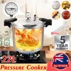 22L 32cm Pressure Cooker Commercial Aluminium Pressure Canner Pot w/ Steam Gauge