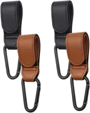 Baby Stroller Hooks Clips, 4Pcs Stroller Hooks Pram Hooks Buggy Clips, Stroll...