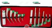 SET OF 10 FIBER OPTIC MAC & MILLER LARYNGOSCOPE