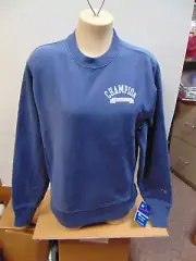 Champion Reverse Weave Blue sweatshirt Mens small Adult Distressed Pullover