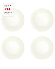 Vista Alegre Ivory Dinner Plates (Set Of 4) with $14 Credit