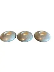vintage 80's Stone Tealight votive Candle Holder Set Of 3 rom India