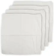 4 Pcs Reusable Cheesecloth for Straining, Pure Cotton Muslin Cloths Grade 90 Lint-Free Unbleached 50 x 50cm, Fit for Cheese Cooking Baking Filtering Steaming Nut Milk Strain