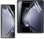 [Foebxxs] [2 Pack] Soft Hydrogel Screen Protector for Samsung Galaxy Z Fold 5 / Samsung Galaxy Z Fold5 Clear Shatterproof Soft Flexible TPU Hydrogel [No Glass]