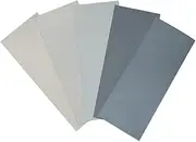 eMagTech 50Pcs Polishing Sandpaper 2500/3000/5000/7000/10000 Grit Waterproof Sandpaper Abrasive Sanding Paper Sheets for Polishing Metal Glass Stone Jade