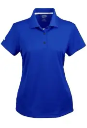 Adidas Golf Polo Women's Med Climalite Short Sleeve Collared Shirt Royal Blue M