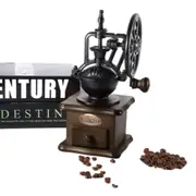 Vintage Manual Coffee Grinder Wheel Design Coffee Bean Hand Mill Grinding
