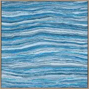 Dhaagun Blue Canvas Art Print
