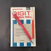 Vintage Sanford Digit Mechanical Pencil 0.7mm Japan 12 Pack Brand New