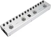 Multi Effects Guitar Pedal Bass Effector Customize 36 Tone Presets 9 AMP 8 IR Rechargeable Multi Function Effects Pedal Built in Tuner Music Recording for Electric Guitar