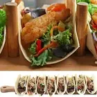 Rolls Pancake Stand Tray Burrito Tray Rack Taco Holder Stand for 8 Tacos Rolls