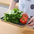 Stainless Steel Baking Pan Tray With Wire Rack Cake Baking BBQ Pan Tray Plate
