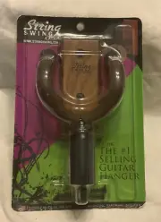 String Swing USA Guitar Hanger Black Walnut NIP Lifetime Warranty CC01K