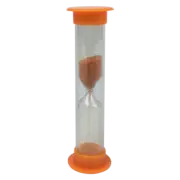 Sand Timer, Plastic, Mini, 1 Minute, Orange