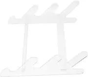 DIYEAH Elegant Acrylic Keyboard Holder for Desk Tilted Keyboard Mount Stand Display Rack for Home Office