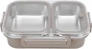Lunch Box, 1.2L Thermal Food Container with 2 Compartment Stainless Steel for Hot Food, Leakproof Portable Thermal Lunchbox for Men Women Work, Dining Out