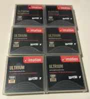 6 Imation 51122 41089 100/200GB LTO Ultrium 1 Data Tape Cartridges 4 New 2 Open