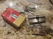 EURO Double Euro Profile Cylinder 2 Locks in one profile come w/3 keys NEW
