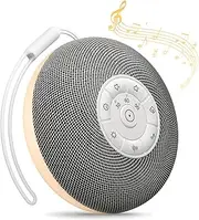 White Noise Machine, Portable Sound Machine for Baby Adult Sleeping, 39 Soothing Sounds White Noise Shush, Night Lights, 30-60-90Min Timer, Bluetooth Connection