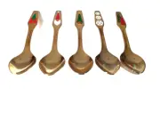 Holiday Christmas Spoons Miles Kimball YRS 2000-05-07-08-09 - BrilliantGoldTone