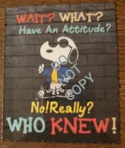 Inspired Snoopy Refrigerator Magnets Attitude, Not Today, Multitasking