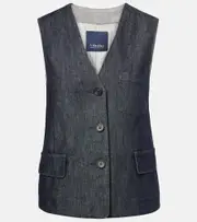 ['S Max Mara] 'S Max Mara Denim vest UK 14 blue