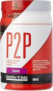 Gen-Tec Nutrition P2P Intra Workout Grape Powder, 900 Grams