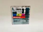 NEW Imation Floppy Diskettes Mac 2hd 1.4 mb Neon Sealed Pack of 10 Floppy Disks