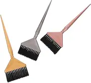 minkissy 3pcs Hair Coloring Brushes Professional Hair Dyeing Tools for Stylists Soft Bristle Applicators for Salon Home Use for Easy Application
