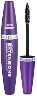 3 PACK OF Designer Brands Lash Extensions Mascara Water Resistant Blackest Black
