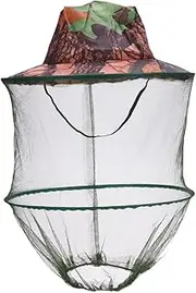Camouflage Fishing Hat Bee Keeping Insects Mosquito Net Prevention Cap Mesh Fishing Cap Outdoor Sunshade Lone Neck Cover