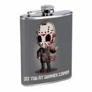 Killer Camp Em1 Flask 8oz Stainless Steel Hip Drinking Whiskey