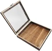 Vintage Specimen Box Clear Display Case Fall Flowers Artificial for Decoration Seashell Display Case with LED Lights Butterfly Display Large Display Case Miniature Coffee Acrylic