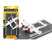 Daron Runway24 Diecast Metal Toy with Runway - P-38 Lightning Red Tip