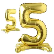 Self Standing 32 Inch Number Balloons Foil Ballon Gold Digit ball Wedding Bir...
