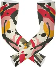 [Yoogain] UV Protection Arm Sleeves Youth Abstract Color Camouflage and Point Compression Sleeves Cooling Feeling Strong Air Permeability cubre brazos, Abstract Color Camouflage and Point