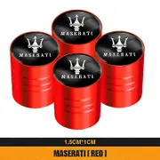 4Pcs Metal Wheel Valve Stem Caps Car Styling Tire Valve Tyre Caps For Maserati Ghibli GranTurismo Quattroporte Levante Coupe-Motor Vehicle Wheel Pa...