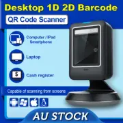 Desktop Barcode Scanner QR 1D 2D Scanning Screens USB Wired Hands-Free Operation