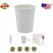 Compostable 8 Oz Disposable Coffee Cups - Perfect for On-the-Go Beverages