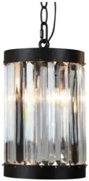 1-Light Oil-Rubbed Bronze Indoor Glass Mini Pendant