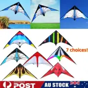 48 Inch Dual Line Stunt Kite Large Delta Kite for Kids and Adults Outdoor Sports