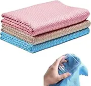 Microfiber Cleaning Cloth, Lint Free Cleaning Cloth, Streak Free Window Cloth，Cleaning Product for All Household, Leaves No Water Stains Or Traces, Designed for Glass Surfaces, Mirrors Screen 3pcs