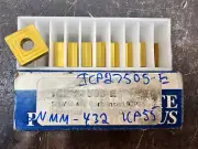 Qty 9 Interstate SNMM 432 ICP27505-E ICP55 Grade Carbide Inserts